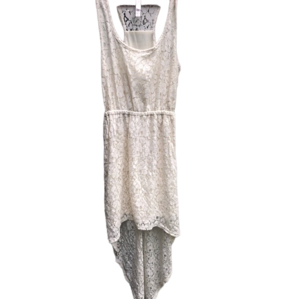 Xhilaration sixe XS Ivory summer lace summer dress Lined Racerback